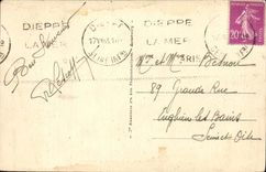 Dieppe - das Kasino und das Schloss - CPA