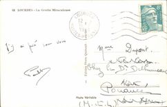 Lourdes - the Miraculous Cave - CPA