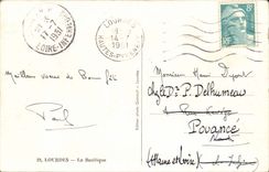 Lourdes - the Basilica - CPA