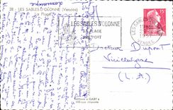 Sables d'Olonne - der Strand - CPA