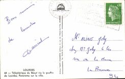 Lourdes - Pit of Lourdes - Teleferic - CPA