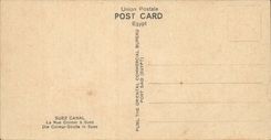 Egypt Egypte The Suez canal CPA The colmar street at Suez