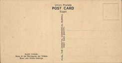 Egypt Egypte The Suez canal CPA Suez and Attaka Mountains