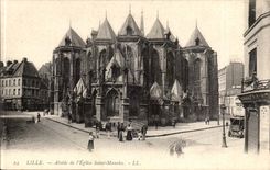 Lille CPA Apse of the church Saint Maurice