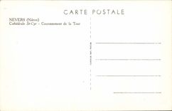 Nevers CPA Cathedral St Cyr Crowning of the tower