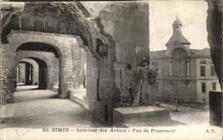 Innennimes CPA der Arena gesehen von der Promenade