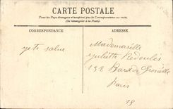 Mont Saint Michel CPA Abbey and the parish church taken of the Tower Buckles