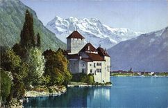 CPA Castle of Chinon and teeth of midday