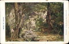 CPA Musee du Louvre Courbet La remise des chevreuils