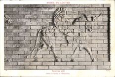 CPA Museum of Louvre Bull wing (palate of Darius and Artaxerxes)