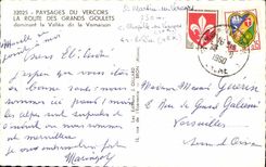 Landschaften von vEcors CPA die Strasse der grossen schmalen Teile die das Al Vernaison Tal beherrschen