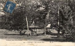 Vittel CPA a corner of the park