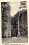 CPA Epinal Walk of the castle Ruins of the bridge levis