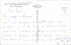 Gesamtabbildung CPA lisieux der Gesamtabbildung