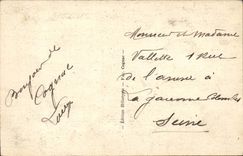 Cognac CPA the town hall the garden