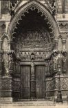 Amiens CPA the cathedral Porch of the virgin mother