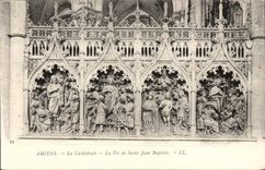Amiens CPA the cathedral life of Saint Jean Baptiste