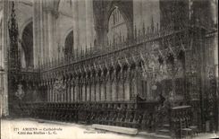 Amiens CPA the cathedral Dimensions stalls