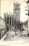 Beziers CPA Apse of the cathedral Saint Nazaire