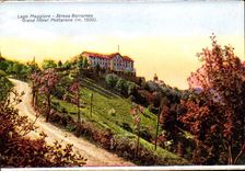 Italien Italien CPA betonte Borromeo grossartiges Mottarone Hotel