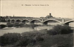 Nevers CPA the bridge of the railroad