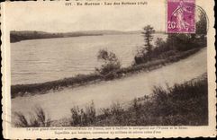 Morvan CPA im See von Settons der grosste Wasserbehalter von Frankreich Yonne der Seine