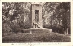 Rethondes CPA the monument of the armistice by Edgar Brandt has Paris