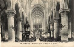 InnenLisieux CPA der Kathedrale Str Pierre