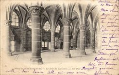 Mont Saint Michel CPA the room of the knights