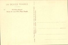 Reims CPA Statue of Louis XV Places Royal