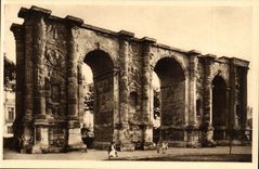 Reims CPA the door Mars (time Gallo Roman)