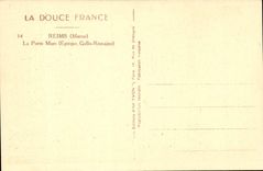 Reims CPA the door Mars (time Gallo Roman)