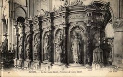 Reims CPA Church Saint Remi Tomb