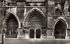 Reims CPA CAthedrale Dimensions northern Portails St Sixth of the last judgment and carries Romance