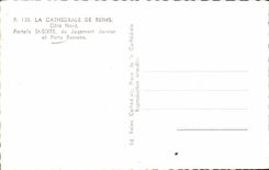 Reims CPA CAthedrale Dimensions northern Portails St Sixth of the last judgment and carries Romance