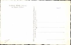 Key Reims CPA Colbert public garden