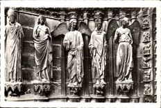 Reims CPA Northern Cathedral Splaying of the northern porch and large gate