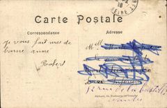 Reims CPA Guerre of 1914 the cathedral of Reims bombards gate of left