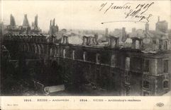 Palast Erzbischofs des Reims-CPA