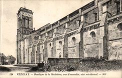 Vezelay CPA Basilica of the overall picture Madeleine dimension Southerner