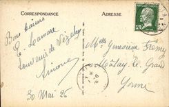 Vezelay CPA Basilica of the overall picture Madeleine dimension Southerner