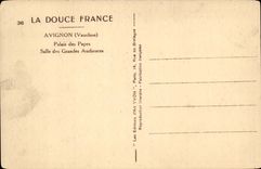 Avignon CPA Palate of the Popes Room of the great audiences