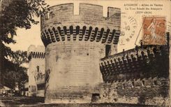 Gone Avignon CPA of VErdun the round tower of the walls (14th)
