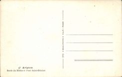 Rander Avignon-CPA der Rhônes und der Brucke Saint Benezet