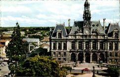 Limoges CPA the town hall Of the two dimensions of the clock statues of goldsmithery and enamelling