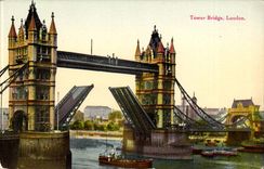 The United Kingdom Tower bridge London London CPA