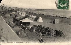 Sands of olonne CPA the beach (ass donkey)