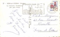 Sion auf Ozean CPA das Vendean Gesims durch schweres Wetter