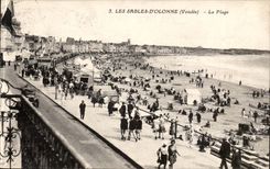 Sables d'Olonne - der Strand - CPA