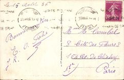 Sables d'Olonne - der Kanal und der Aufsatz von Arundel - Boot - CPA